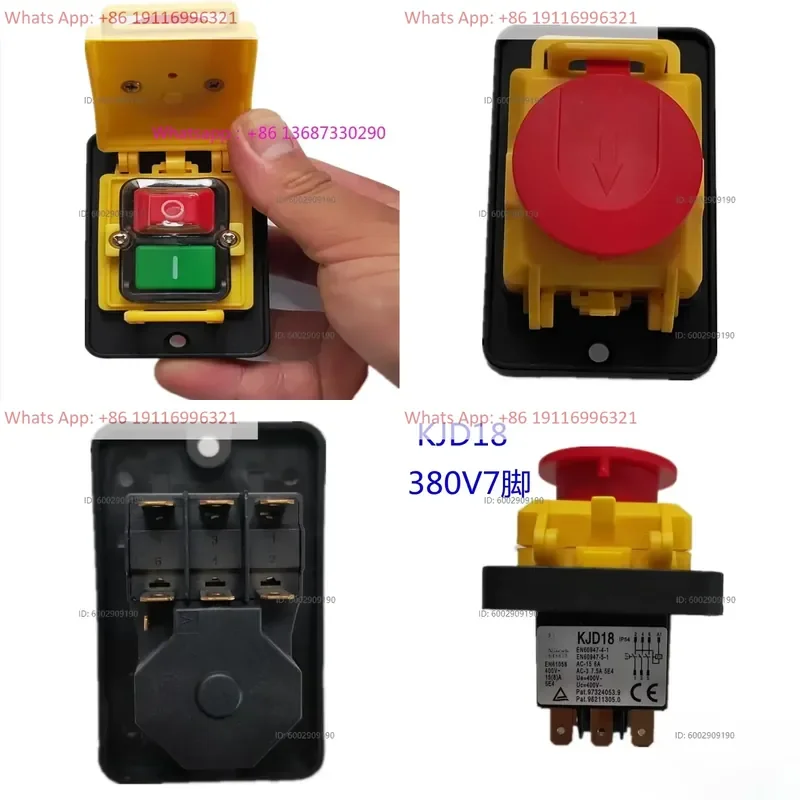 Electromagnetic switch KJD18 marine grinding wheel polishing machine bench drill 400V7 pin power switch