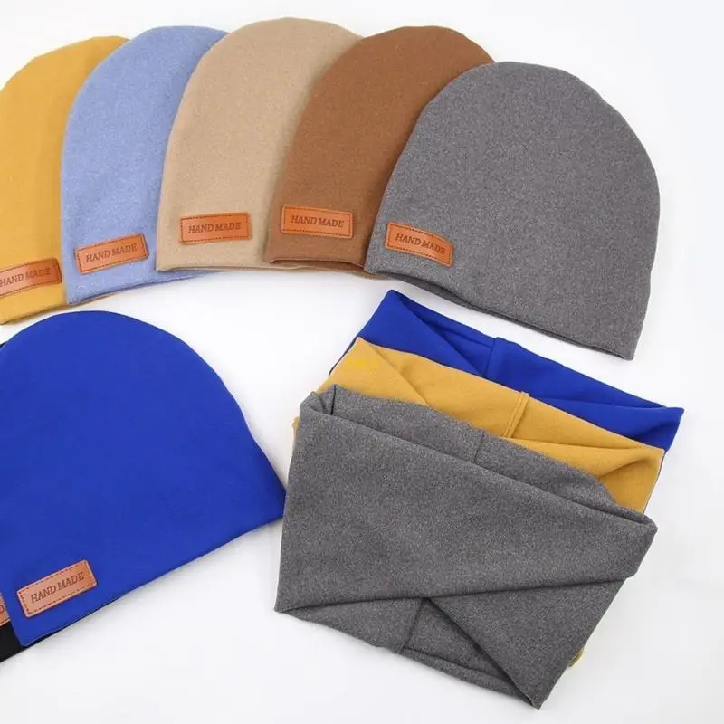Faux Sashmere Hat с шарфом набора модных и удобных детских капот шарф