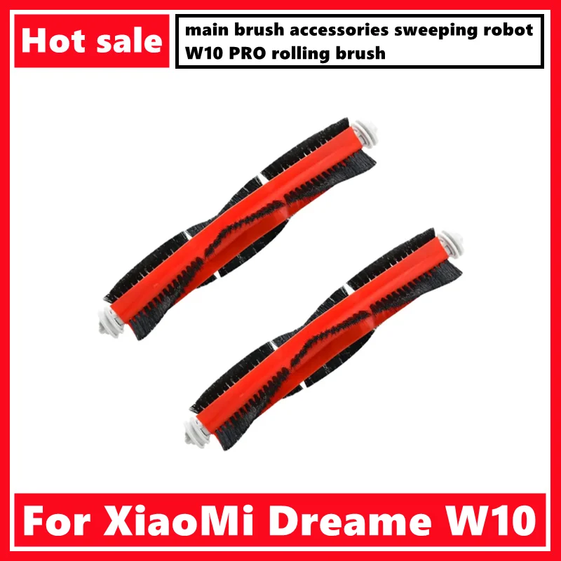 Escova principal para xiaomi dreame w10 pro, acessórios para varrer robô, escova rolante