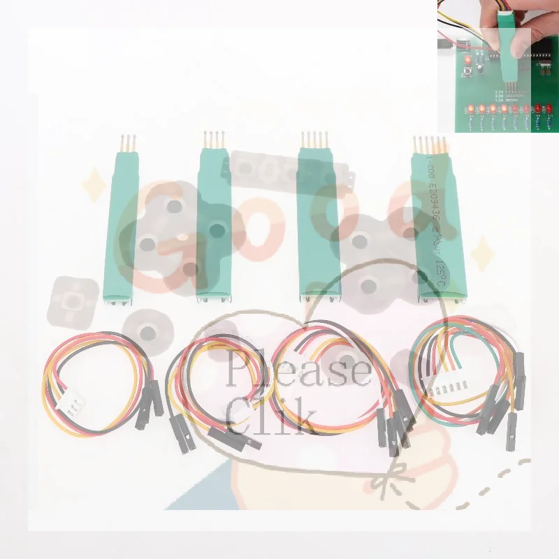 【HG】2.54mm 2.0mm 3P 4P 5P 6P Spring Test Needle Pin Program STC STM32 STM8 Chip Machine Burning Write Microcontroller Programmi