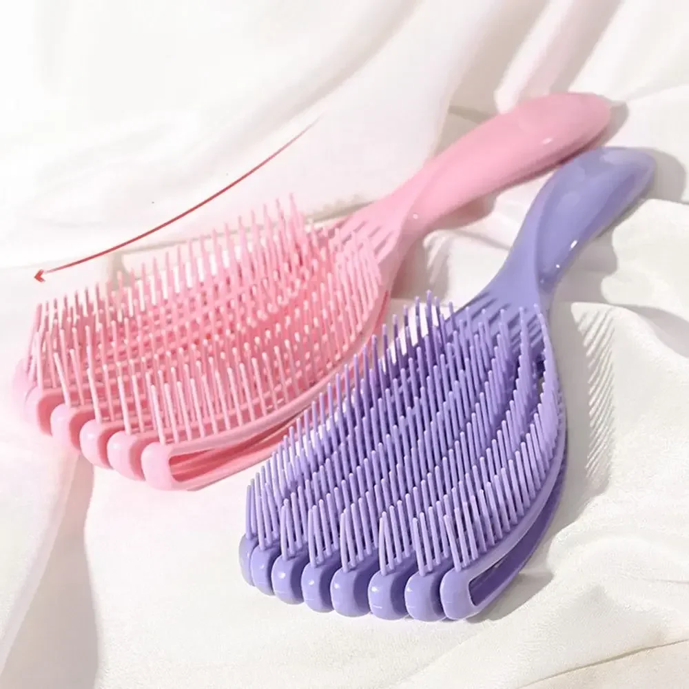 Haarbürste, Oktopus-Haarbürste, Rosa Massage-Entwirrbürste für lockiges Haar, Pflege für dickes Haar, Haarstyling-Werkzeuge – Detail 4