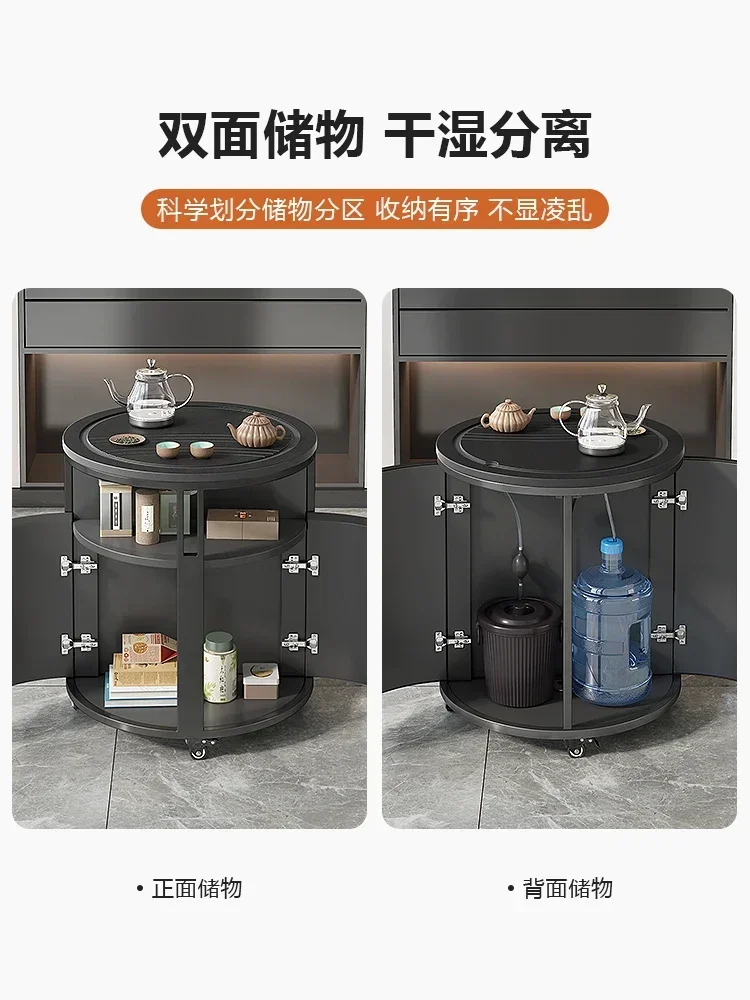 Firestone Kung Fu Teetisch Teehaus Moderner minimalistischer Balkon Multifunktionaler mobiler Teewagen