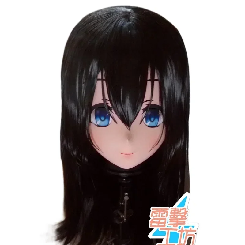 (RGK 38) الراتنج كامل الرأس أنثى فتاة Kigurumi أنيمي تأثيري أقنعة كروسدريس اليابان دور لوليتا كروسدرسر دمية BJD كوس #2