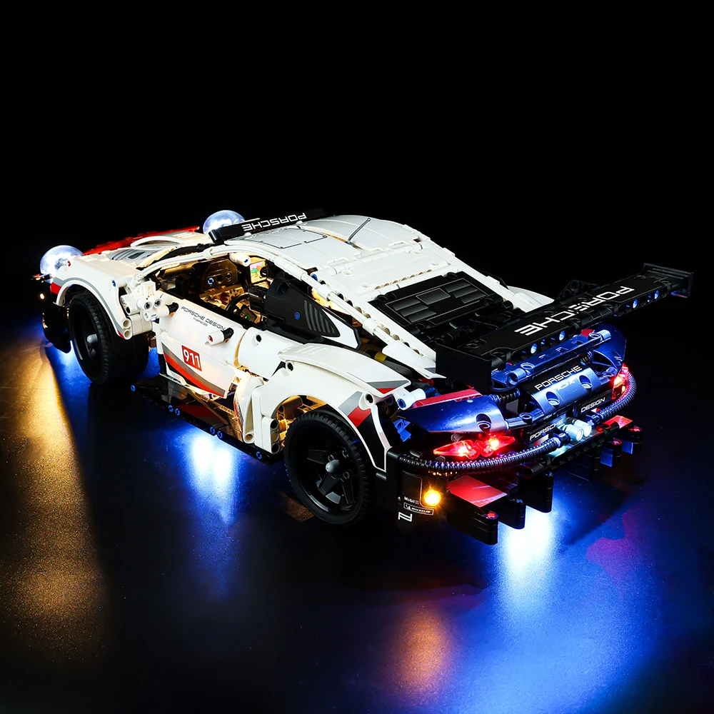 LED Light Kit for 42096 911 RSR Racing Children DIY Toys Set Building Blocks（Not Included Blocks）