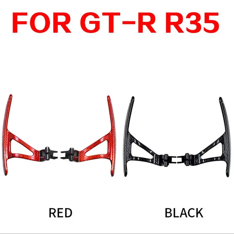 For Nissan GT-R R35 2008 2009 2010 2015 2016 real carbon fiber car steering wheel paddle shifters car accessories