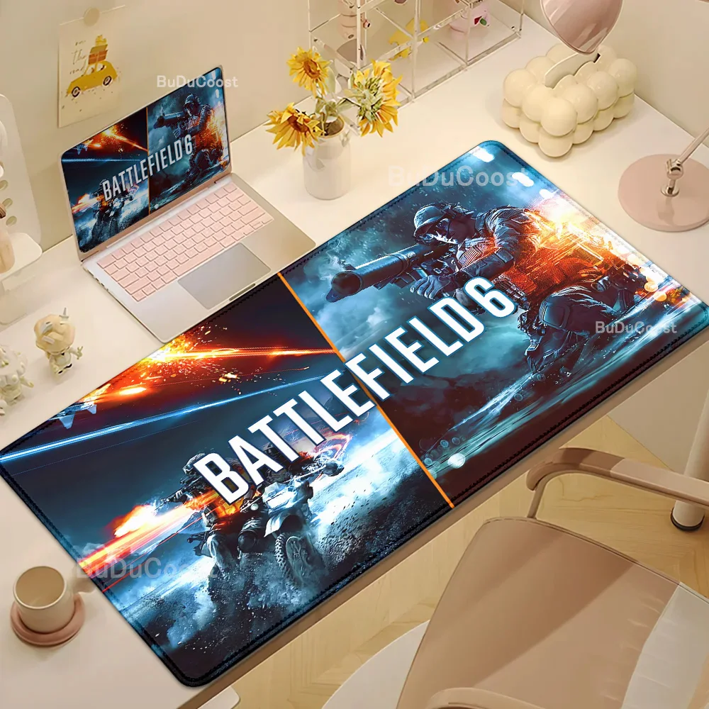 

HD Printing B-Battlefields 6 Mouse Pad Xxl Computer Large Size Mousepad Non-slip Gaming Keyboard Mausepad 90x40cm Laptop Deskmat