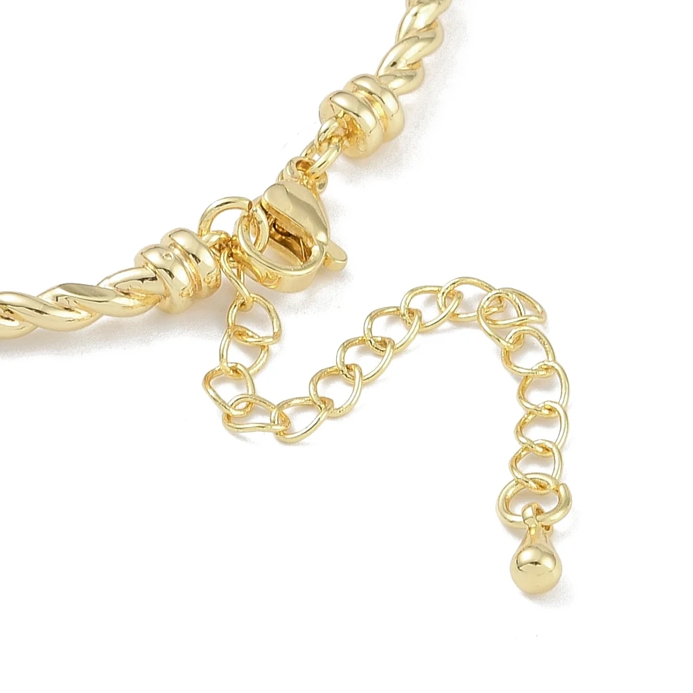 5-teiliges Messing-Kettenarmband-Bastelset, 4-3/8 Zoll (11 cm) Länge für DIY-Halsketten, Ohrringe, Schmuckherstellung – Detail 1