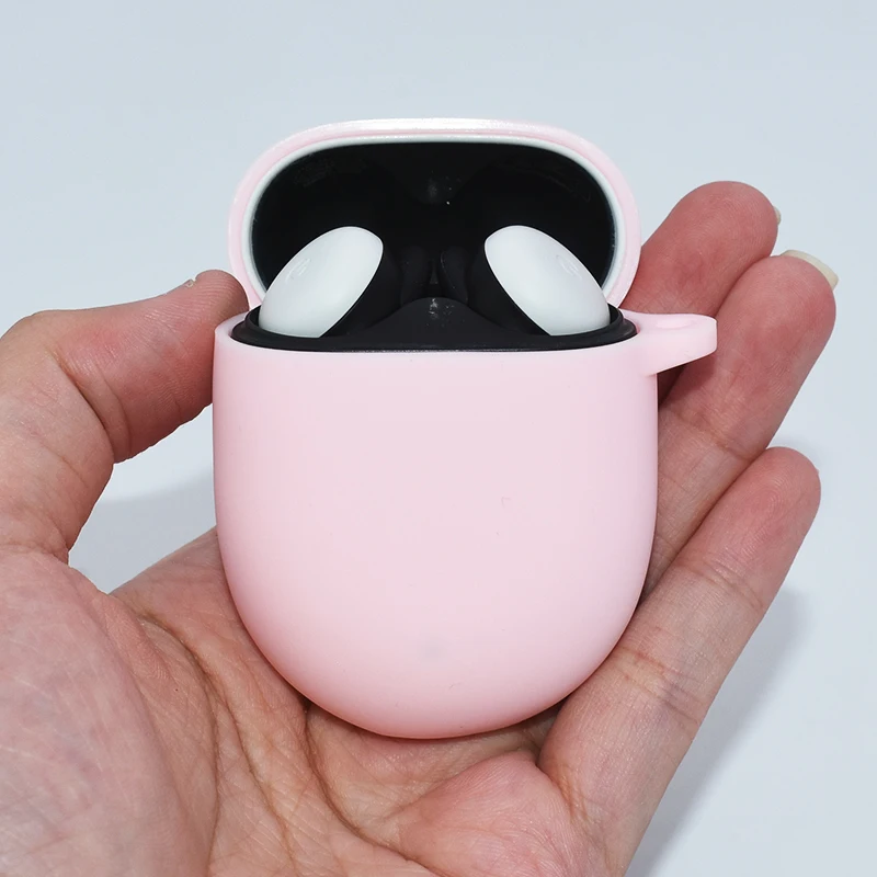 for Google Pixel Buds2 Case Silicone Cases Shockproof Protective Cover with Keychain