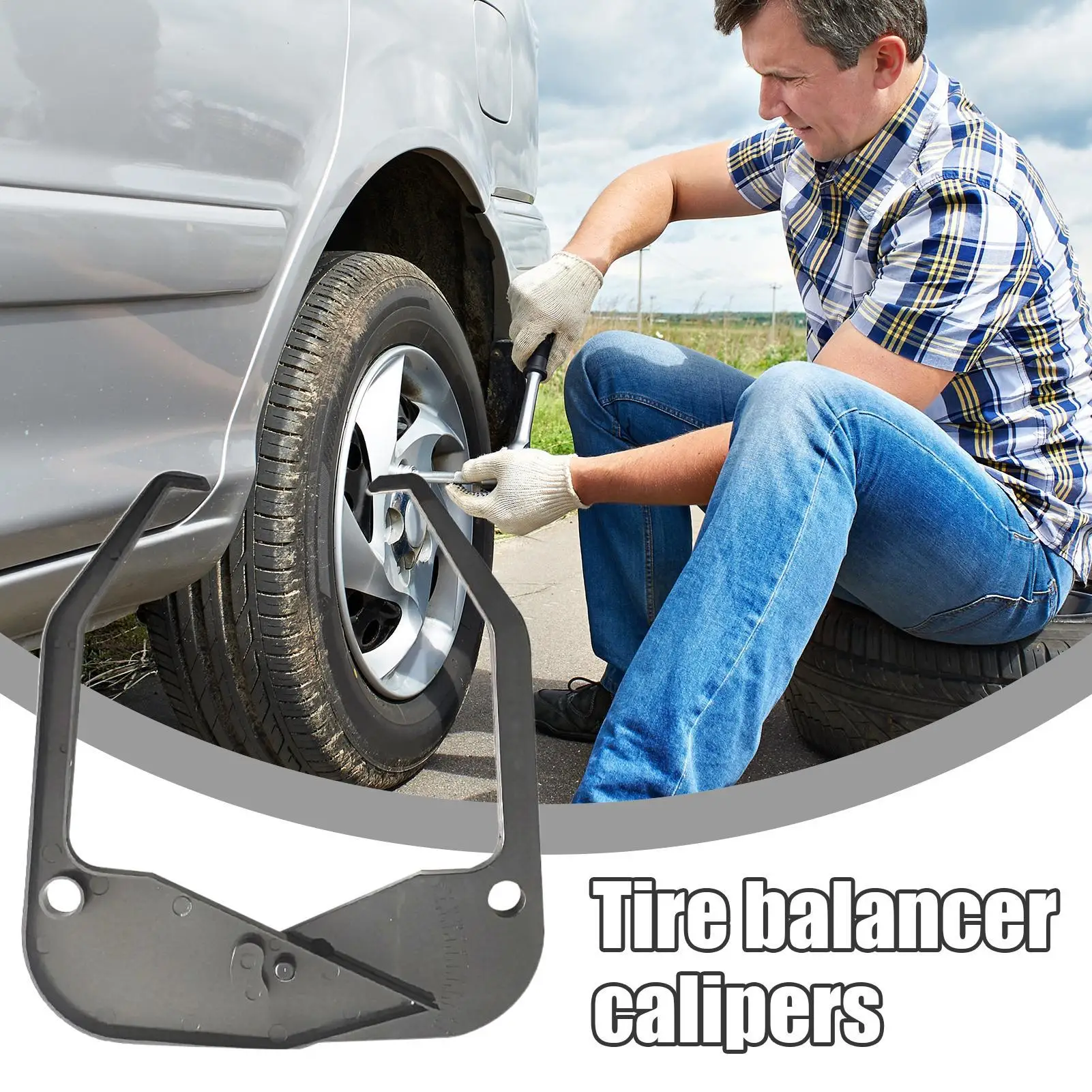 

Линейка калибра автомобильных шин, измеритель ширины шин, калибр, линейка, инструмент, датчик обслуживания автомобиля, высокая точность, линейка балансира шин