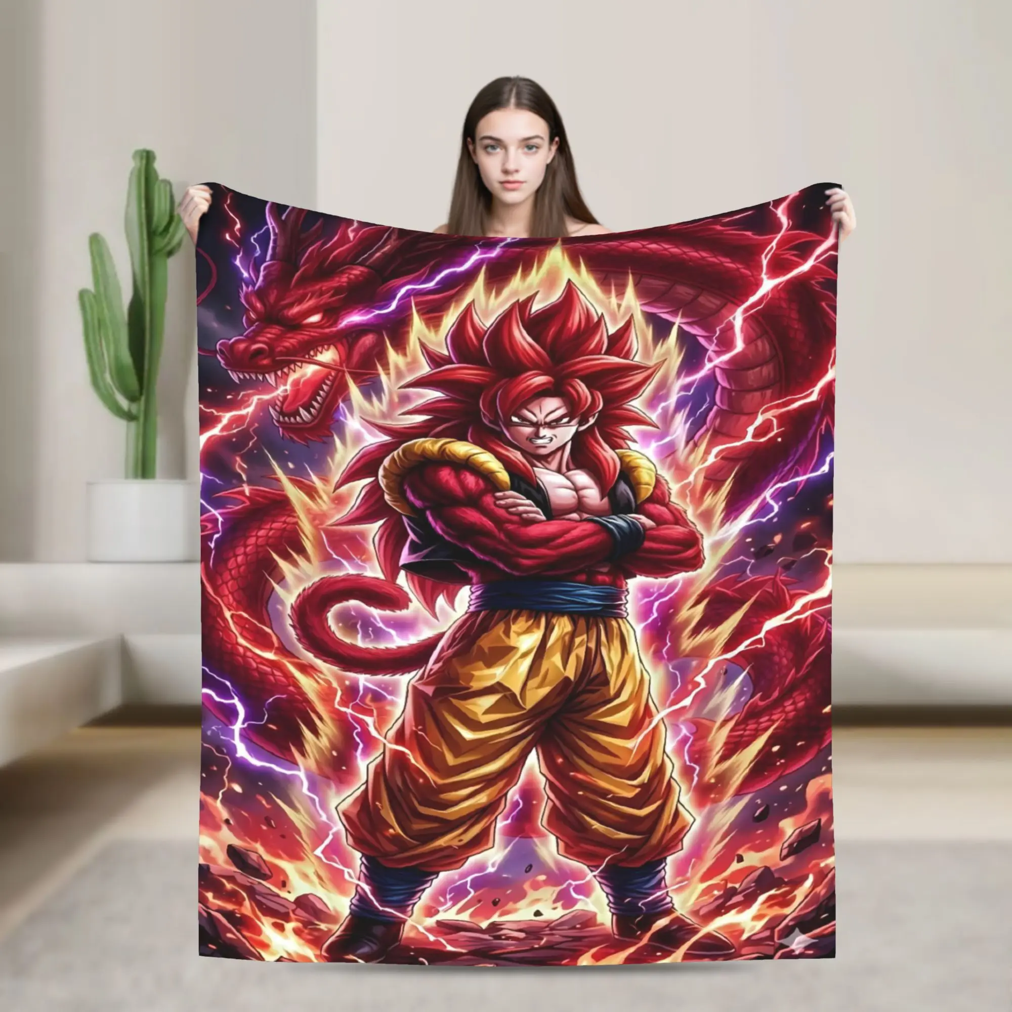 Super Soft Blankets Travel D-Dragons Ball Anime Throw Blanket  Flannel Bedspread For Home Decor Pattern Sofa Bed Cover