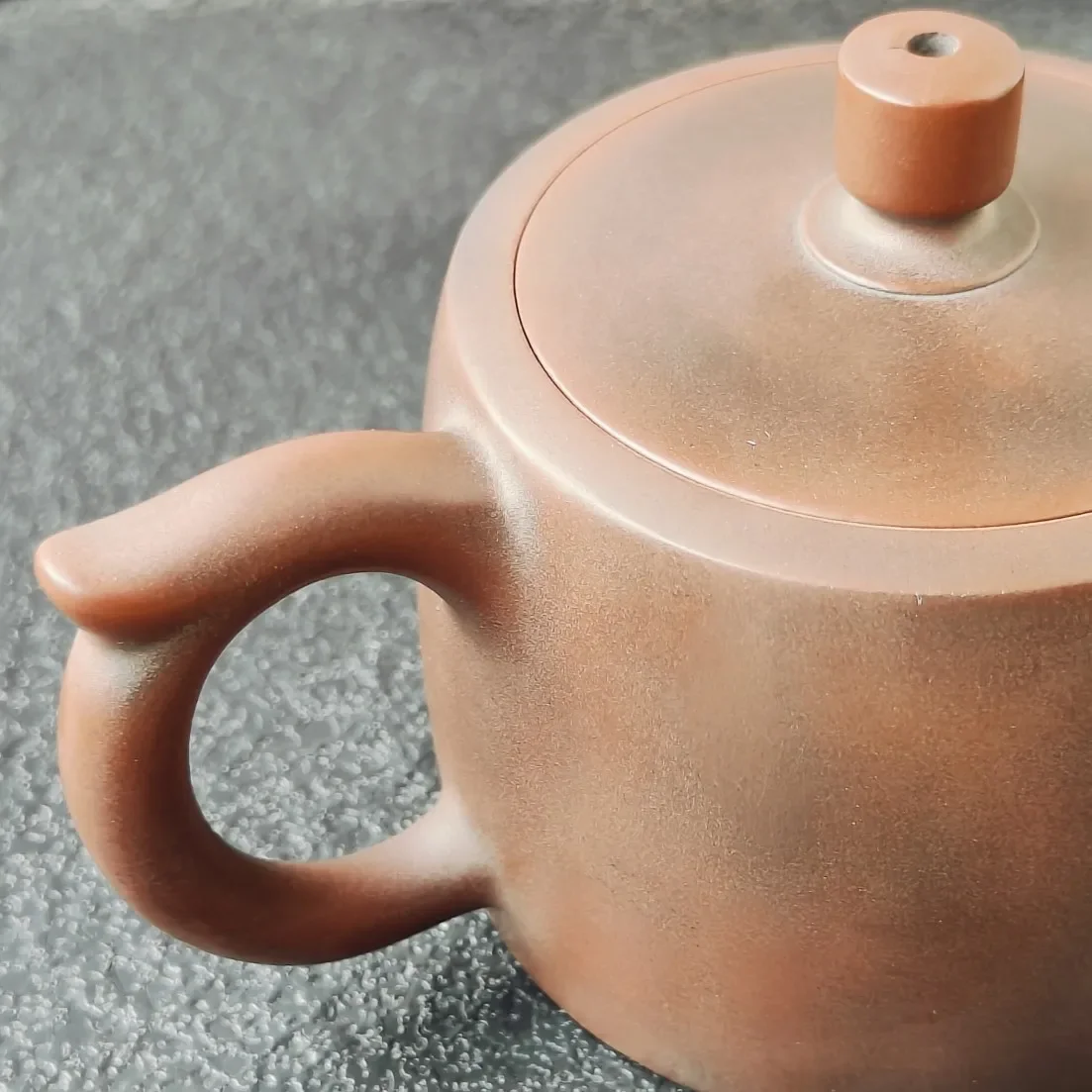 Qinzhou Nixing pottery teapot famous pure handmade raw ore nickel material well bar pot bronze small capacity tea set