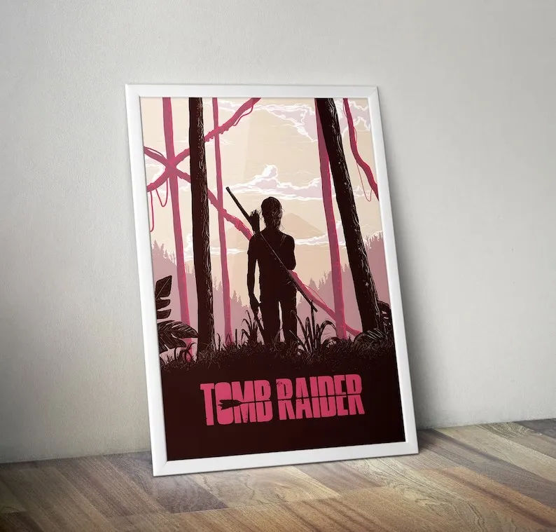 Hot Vedio Game Tomb Raider Series Collection Poster HD Printed Canvas Painting Wall Art Pictures Gamer Room Home Club Decor