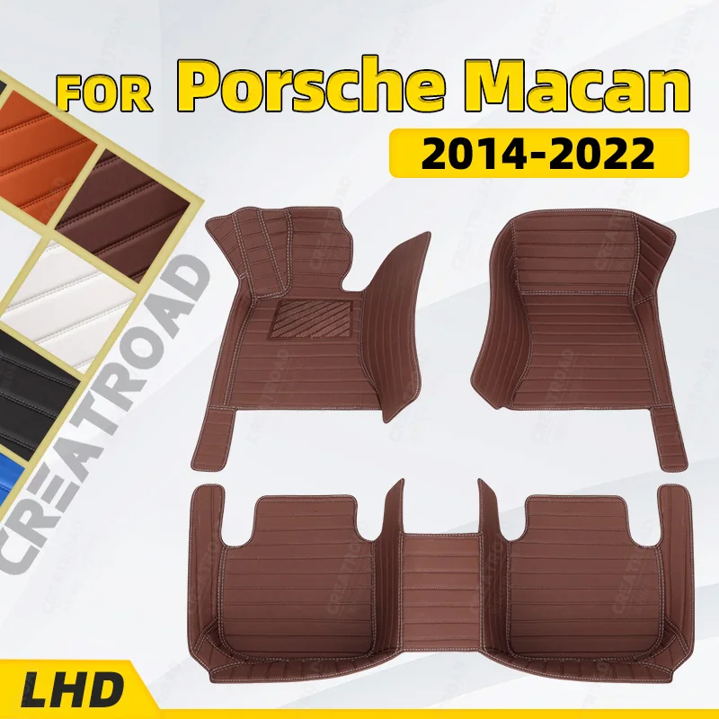 

Custom Car floor mats for Porsche Macan 2014 2015 2016 2017 2018 2019 2020 2021 2022 auto foot Pads automobile carpet cover