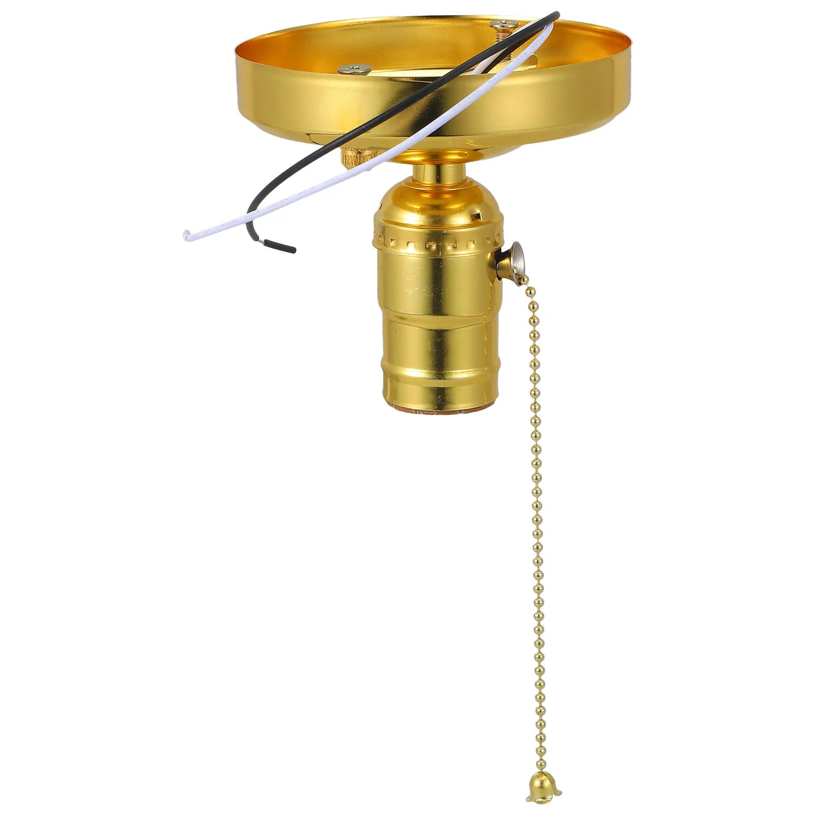 

1Set Vintage E27 Light Holder Pull Chain DIY Socket Creative Decorative Accessory for Dining Room Industrial Office Home