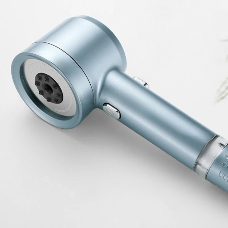 

Кремово-белая душевая лейка высокого давления с фильтрацией, экономящая воду, с функцией повышения напора, полный комплект для ванной комнаты