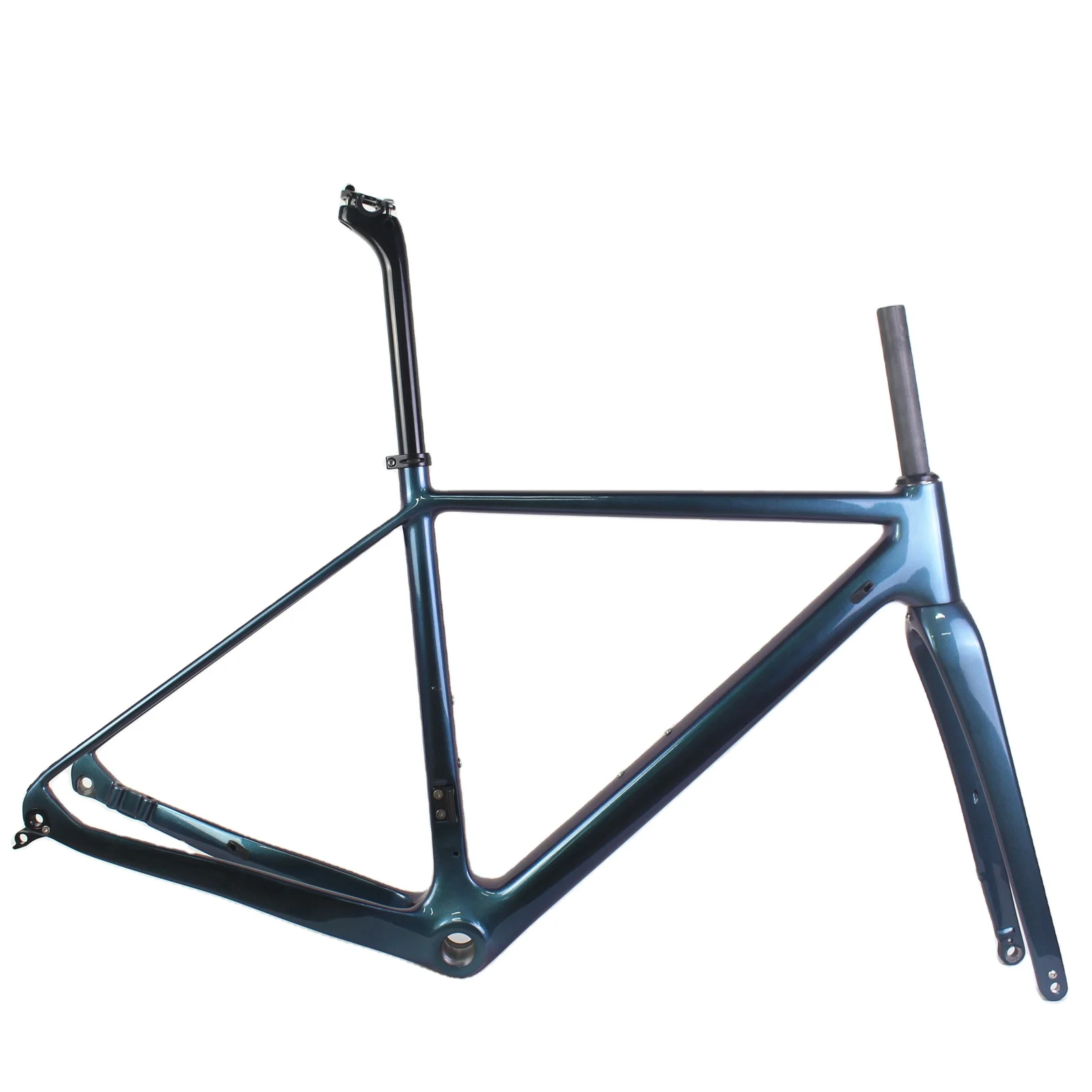

Carbon Gravel Freme All-Road Cyclocross Bicycle Frameset 700C Thru Axle Frameset Size 49/52/54/56/58cm