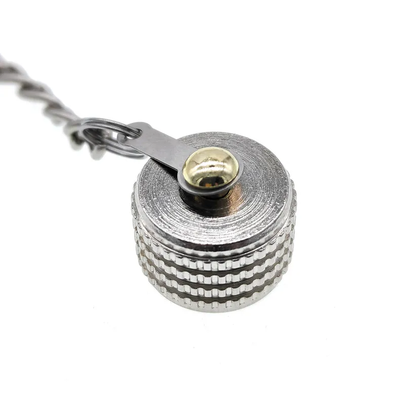 1PCS M12 Connector Dust Cover Inner Thread Outer Thread Metal Waterproof Cover Plug Socket Protection Cover Male Female Cover image 2