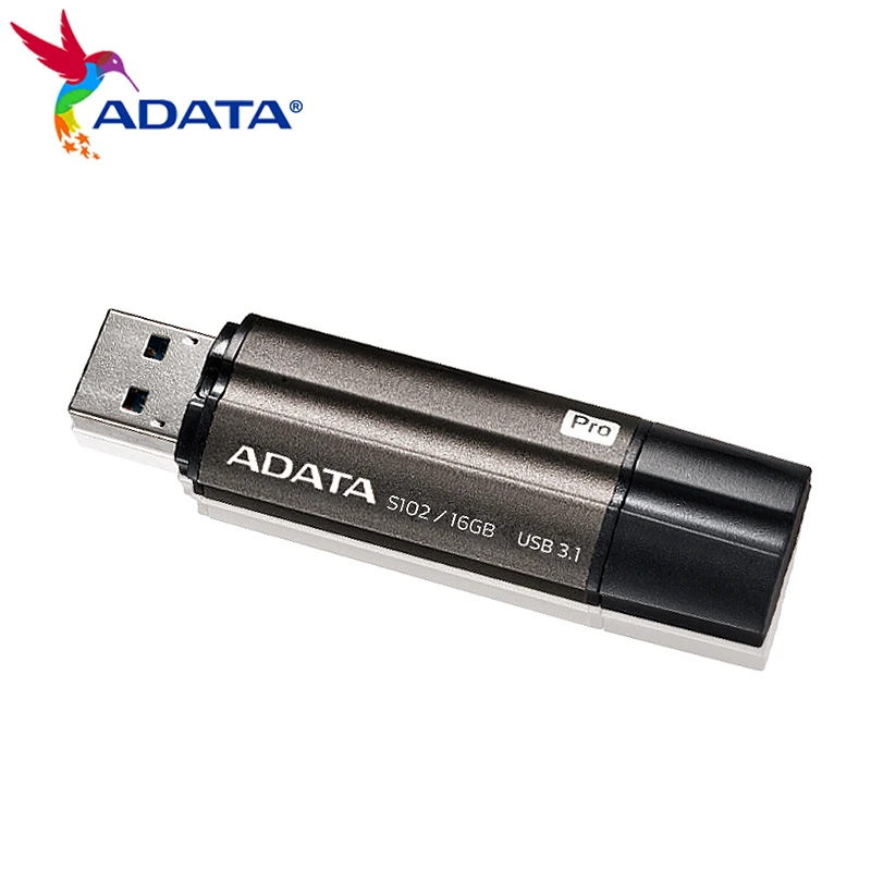 ADATA محرك فلاش USB S102 Pro USB 3.1 بندريف 16 جيجابايت عالي السرعة قرص U صغير قلم محرك U عصا ذاكرة USB عصا