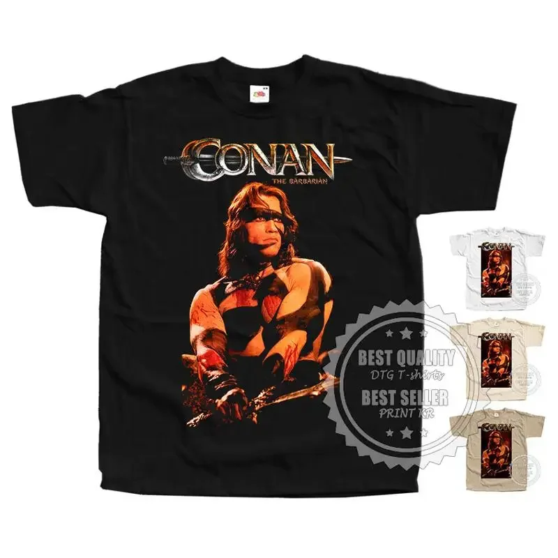 Conan the Barbarian 1982 T SHIRT v12 Poster Black Beige White sizes S to 5XL