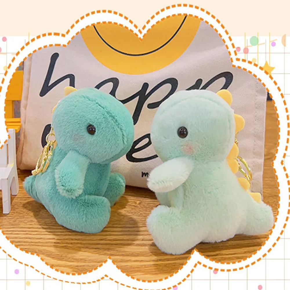Kawaii 12cm Dinosaur Pendant Multipurpose Cute Keychain Portable Keyring Backpack
