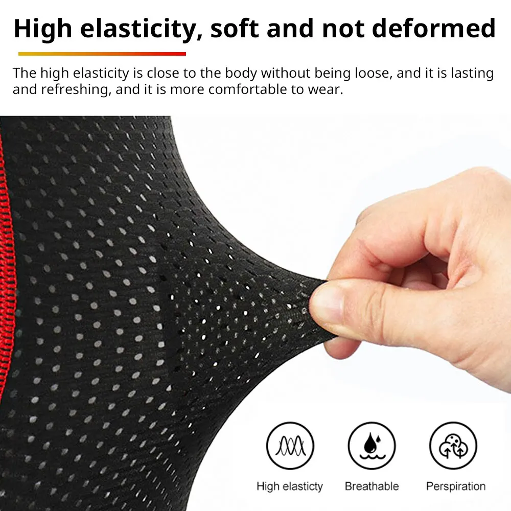 Cycling shorts with 5D gel padding, thickened, shock-absorbing, breathable mesh cycling pants suitable for mountain/road biking.
