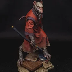 1/24 Resin Figure Model Kit Collection Hobby Miniature Mouse Kung Fu Master Splinter Unassembled Unpainted Assembly Garage Kit