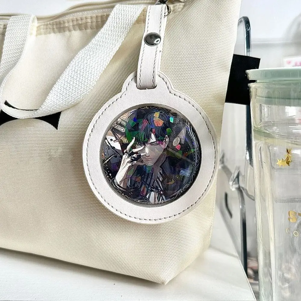 Tool Multi-Color Badge Bag Transparent Window 58/75mm Badge Display Bag Key Chain Hanging Decoration Badge Protector