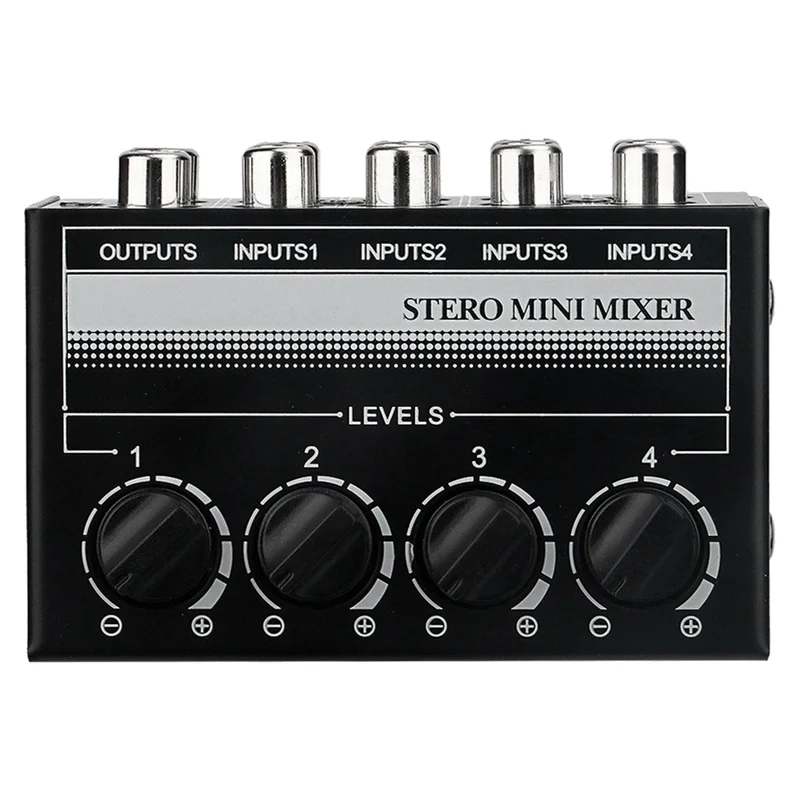 CX400 Audio Mixer Mini Stereo 4-Kanaals Passieve Mixer Microfoon Meerkanaals 1 in 4 Out Stereo Splitter voor Studio