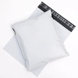 Auto-adesivo sacos de plástico, Mailing Envelopes, adequado para roupas, suprimentos para pequenas empresas, a granel, branco Poli Mailers, 100Pcs