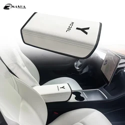 Caja protectora para Reposabrazos de coche, cubierta Interior para Reposabrazos de Control Central, accesorios para Tesla Model 3 Model Y 2017 2018 2019- 2023