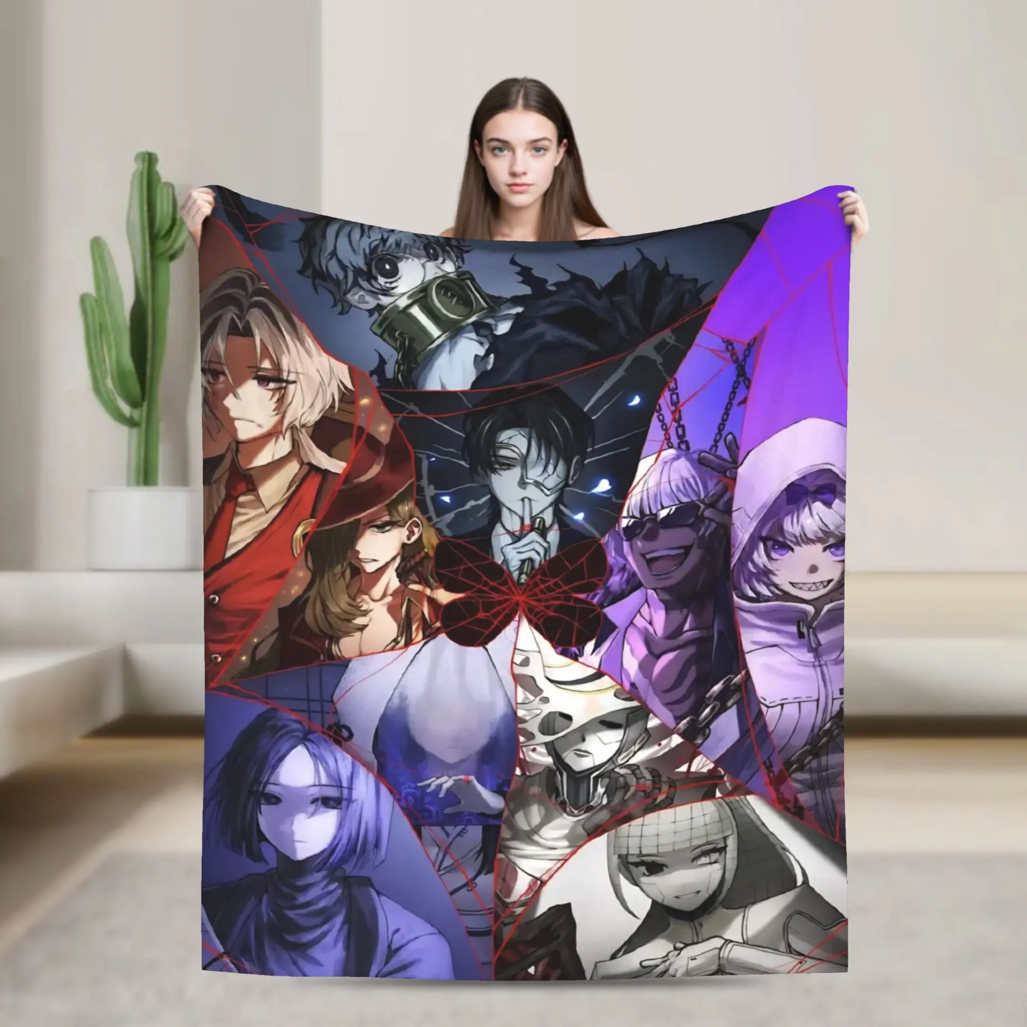 Limbus Company Project moon Merch Blanket Soft Flannel  Throw Blankets Cozy Plush Thin Quilt