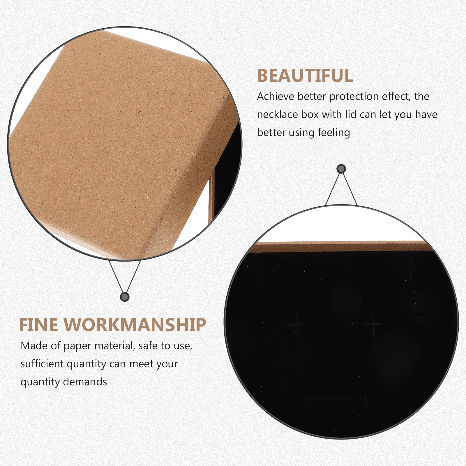 

10Pcs Vintage Kraft Jewelry Boxes Bulk Small Packaging Boxes Necklace Ring Earring Gift Packaging Gift Box Ring Box