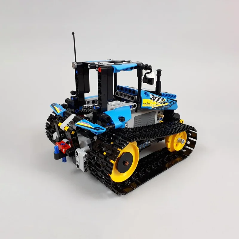 324 pçs moc trator rastreado modelo técnico blocos de construção presente natal construção montar brinquedos diy educação aniversário