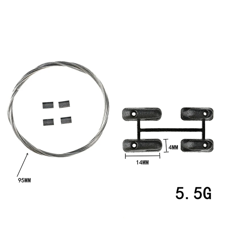 Gemodificeerde Stalen Touw Kit Decoratie Voor Tractie Hobby KM TANK 300 1/8 RC Crawler Auto Upgrade Onderdelen Accessoires