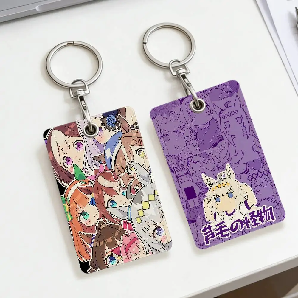 Game U-Umamusume Pretty Derby K School Rectangular Keychain Bus House Access Card Protective Cover PU Leather ID Best Sellers