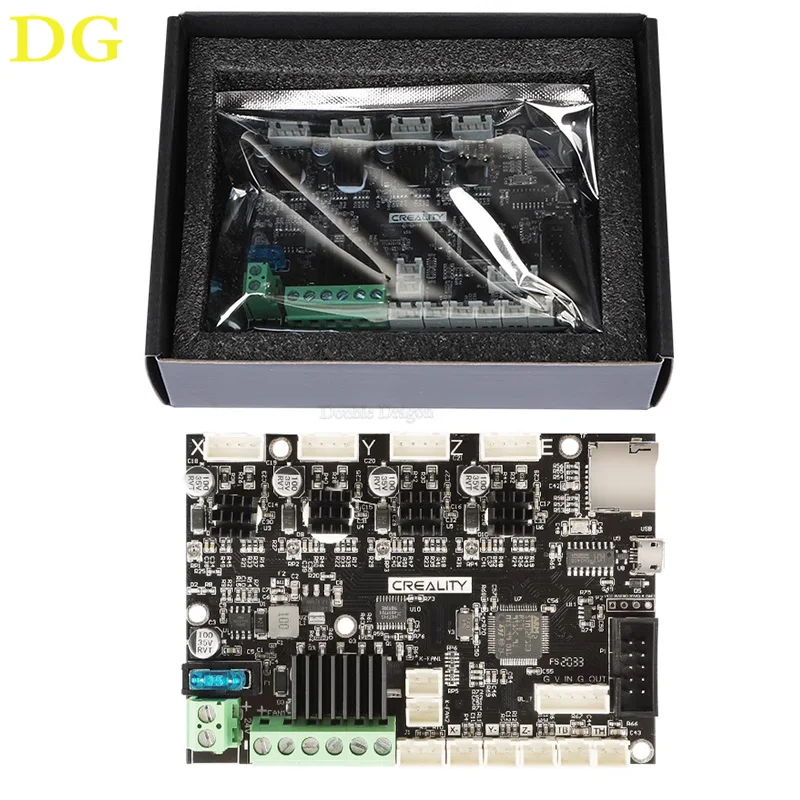 3D Printer Ender 3 Upgraded Silent Board Motherboard V4.2.7 with TMC2225 Driver Marlin 2.0.1 for Ender 3/ Ender 3 V2/ Ender3 Pro