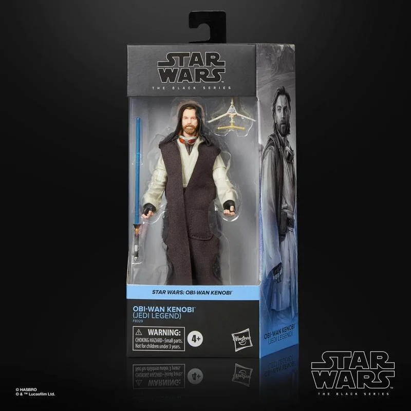 Genuine Hasbro Star Wars Black Series Obi-Wan Kenobi Jedi Legend 6 Inch Action Figure With Lightsaber Accessory Toy In Stock view 2
