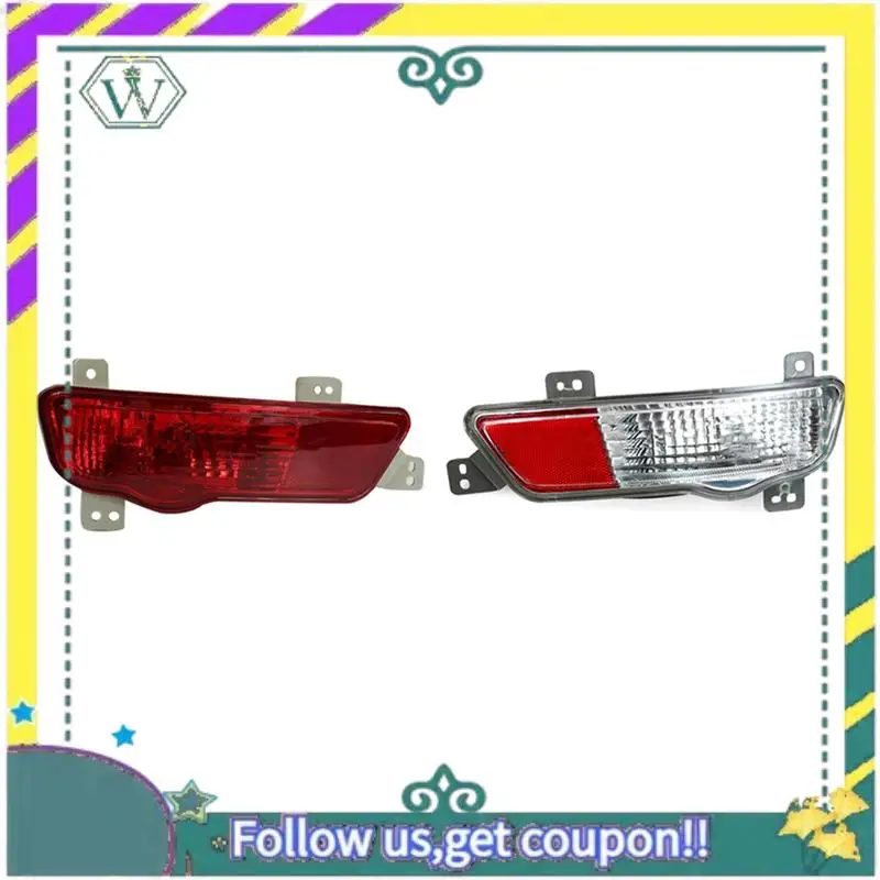 

A82U-1Pair Rear Bumper Reflector Lamp For Cruze Hatchback 2009-2016 Tail Brake Light