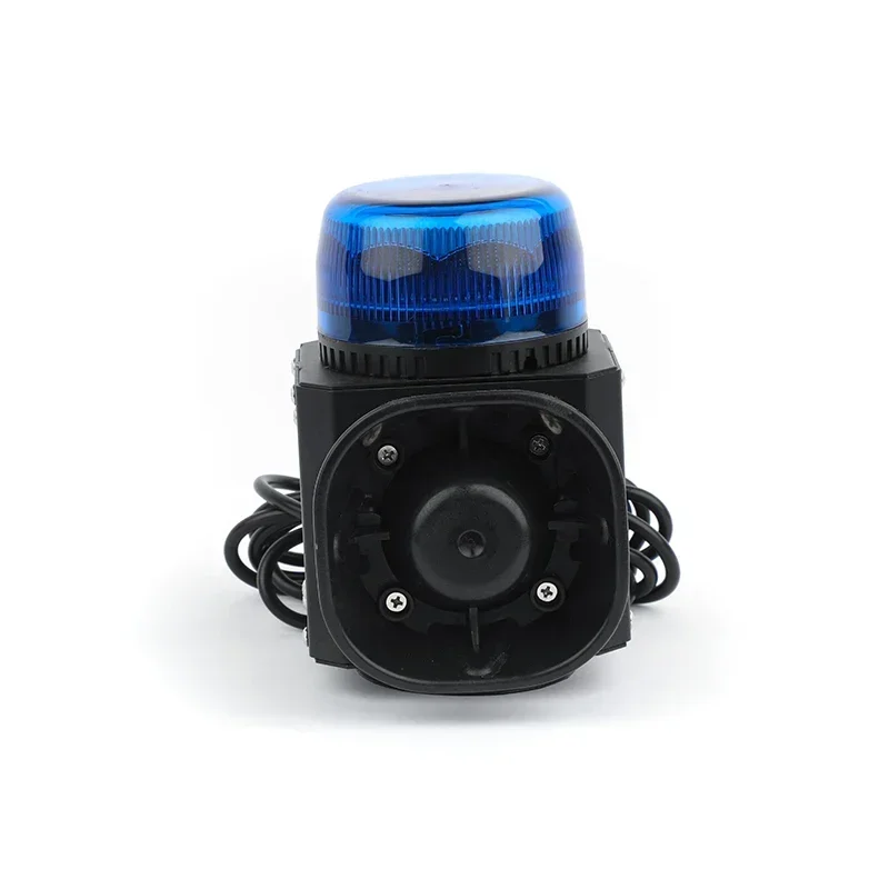 6 Waarschuwingsgeluiden Autosirene Brandweerwagen Alarm Luide Hoorn met 8 W Led Waarschuwingsbaken Noodverlichting met Aansteker