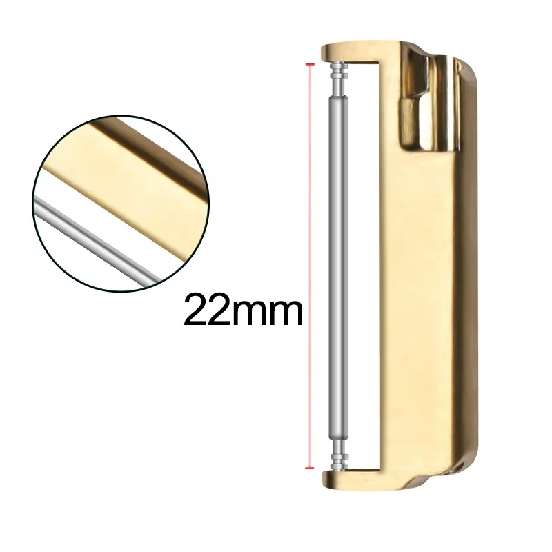 2PCS Metal Connector Adapter for Fitbit Versa Stainless Steel Adapter for Fitbit Versa2/Lite Bracelet Watch Strap Accessories