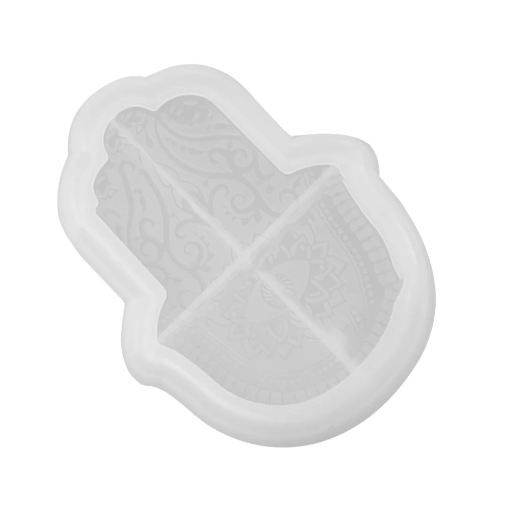 

Silicone Molds DIY Decorative Trays Epoxy Plate Craft Tray Resin Palm Dish Flexible Clean Home naments Photo Props Jewelry