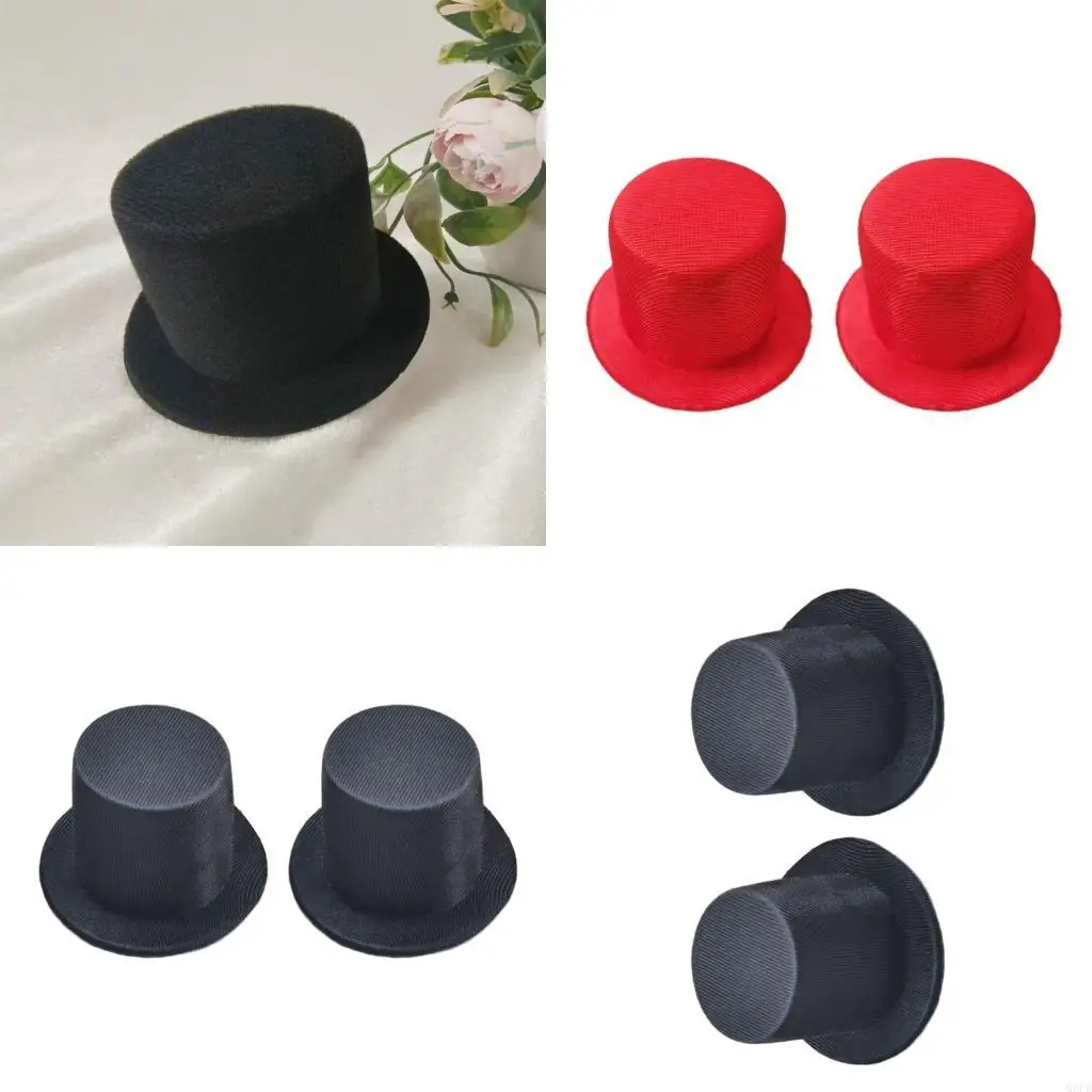 

Набор из 2 кукольных шляп, легкий и удобный детский аксессуар в виде цилиндра в стиле вестерн