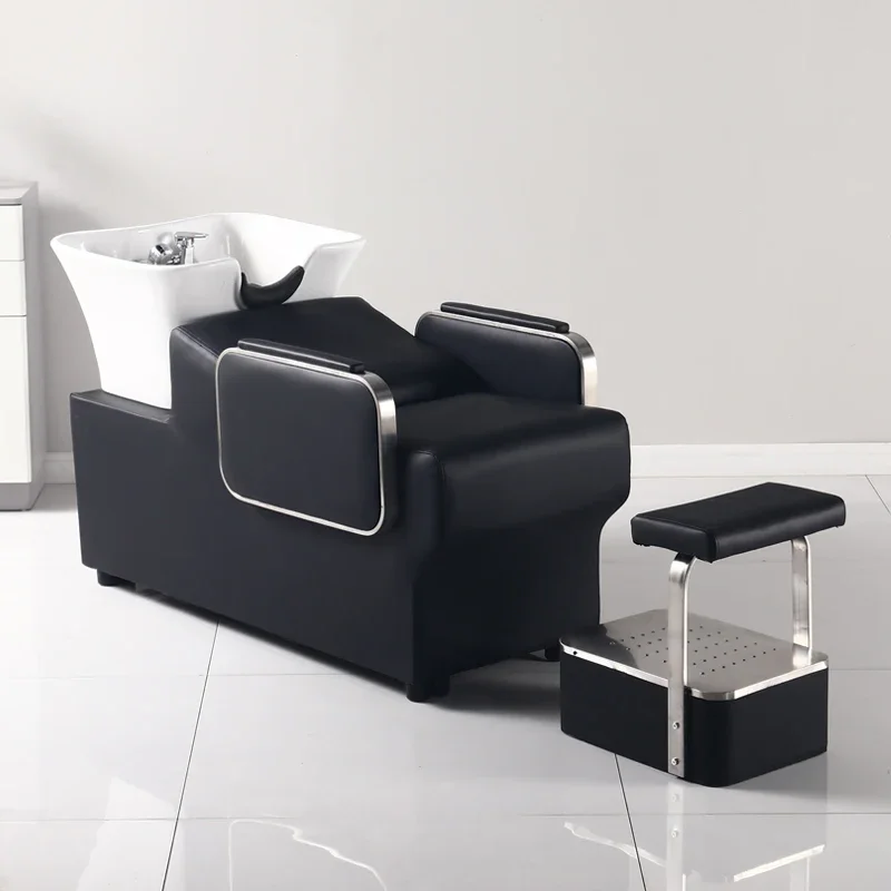 

Comfortable Durable Armrests Equipment Hair Salon Chair Hairdresser Washbasin Cosmetic Beauty Machine Basin Bowl Chaise Coiffure