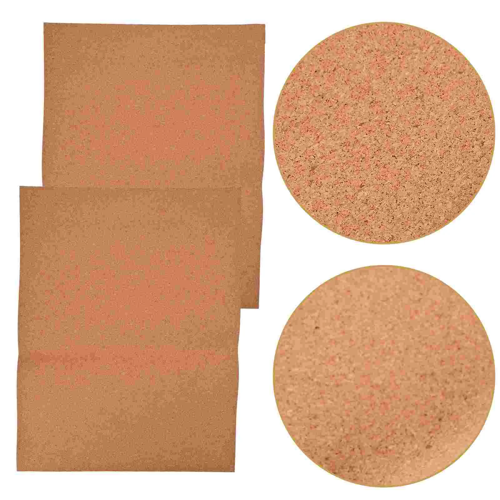 

2 Sheets Cork Pad Shelf Liner Liners for Kitchen Cabinets Drawer Corkboard High Density