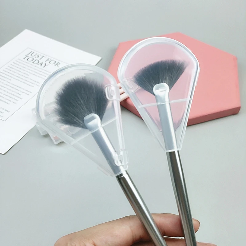 Portable Makeup Brush Waterproof Plastic Cover Dustproof Protective Cover Anti-Fried Bristles Brush Storage Tool