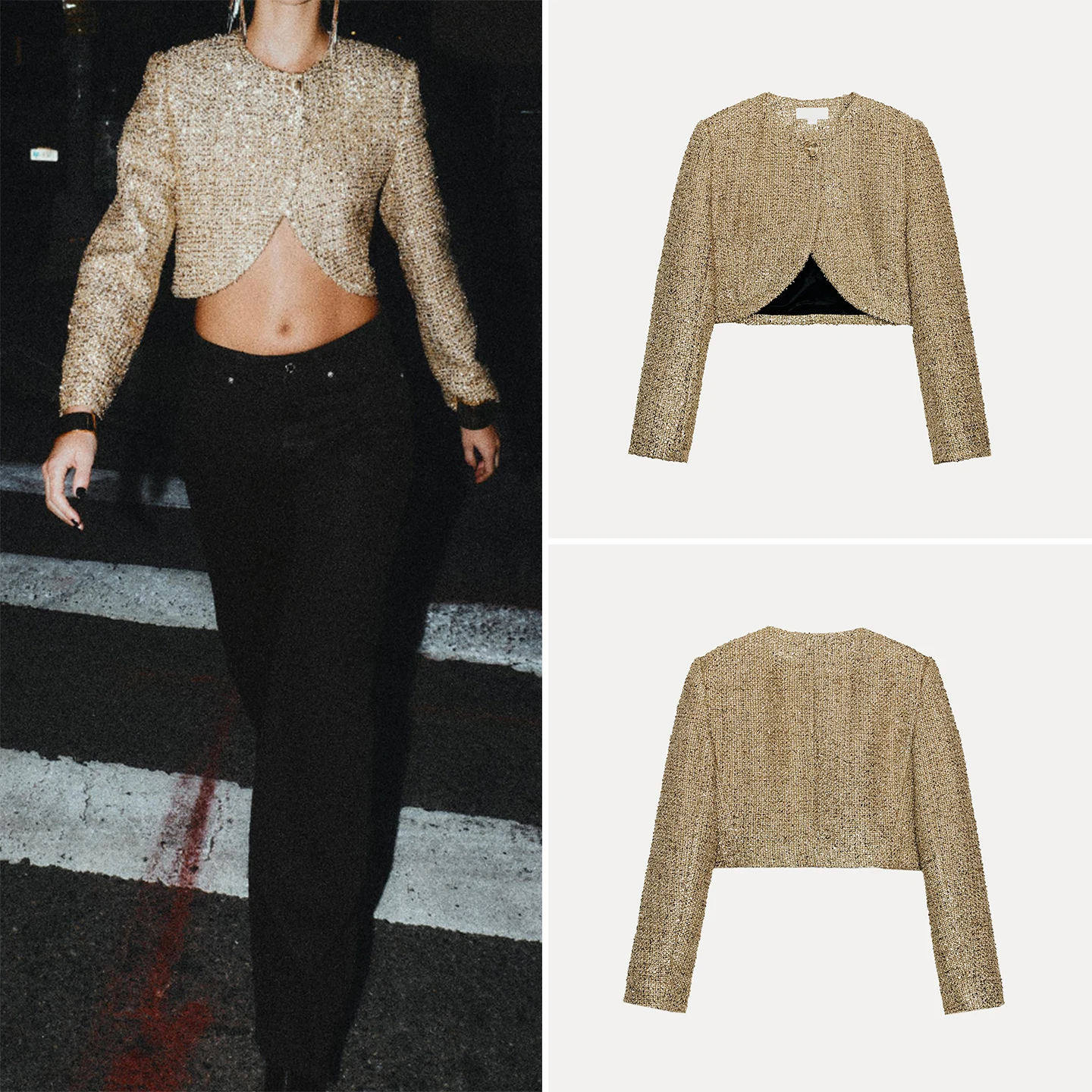 

Z Женская верхняя одежда Faion ort 2025, металлическая цветная линия, модный индивидуальный дизайн, женское пальто со стойкой