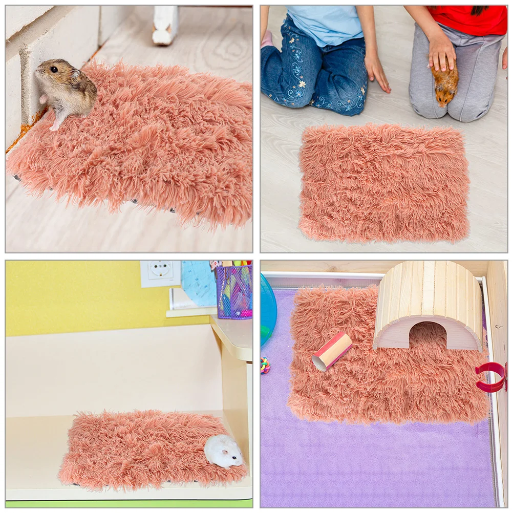 

2Pcs Warm Guinea Pig Bed Mat Thick Small Animal Sleeping Blanket Mat Cage Bedding Guinea Pig Blanket Small Animal Sleeping Pad
