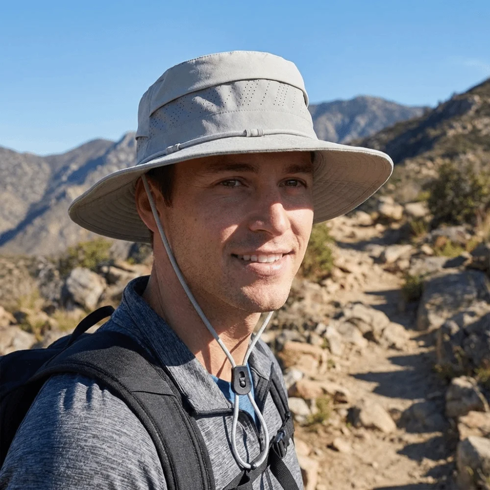 

Retro Color Blocking Sun Protection Bucket Hat Adjustable Visor Sunscreen Fisherman Hat Big Brim Quick Drying Sun Hat Outdoor