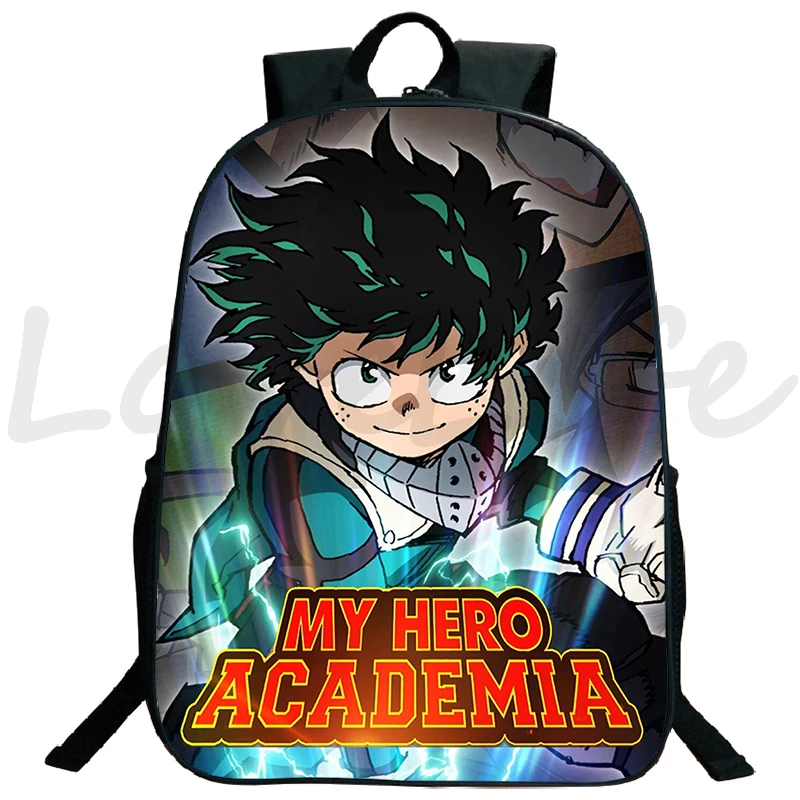 Anime My Hero Academia Deku Cartoon Backpack Girls Boys Bookbag Boku no Hero Academia School Bag Teenager Travel Laptop Rucksack