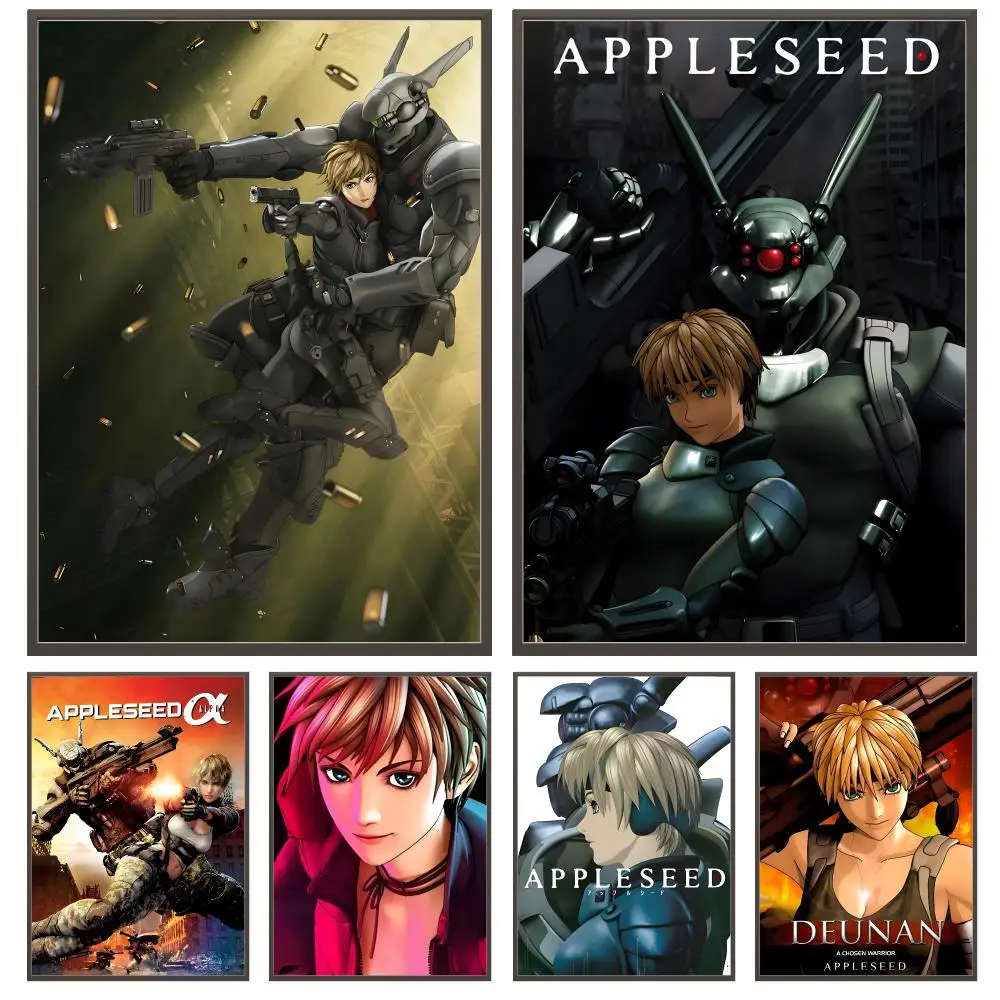 anime Appleseed Alpha Poster Poster HD Waterproof Self Adhesive Wall Art Print Decor for Bedroom Living Room Gift